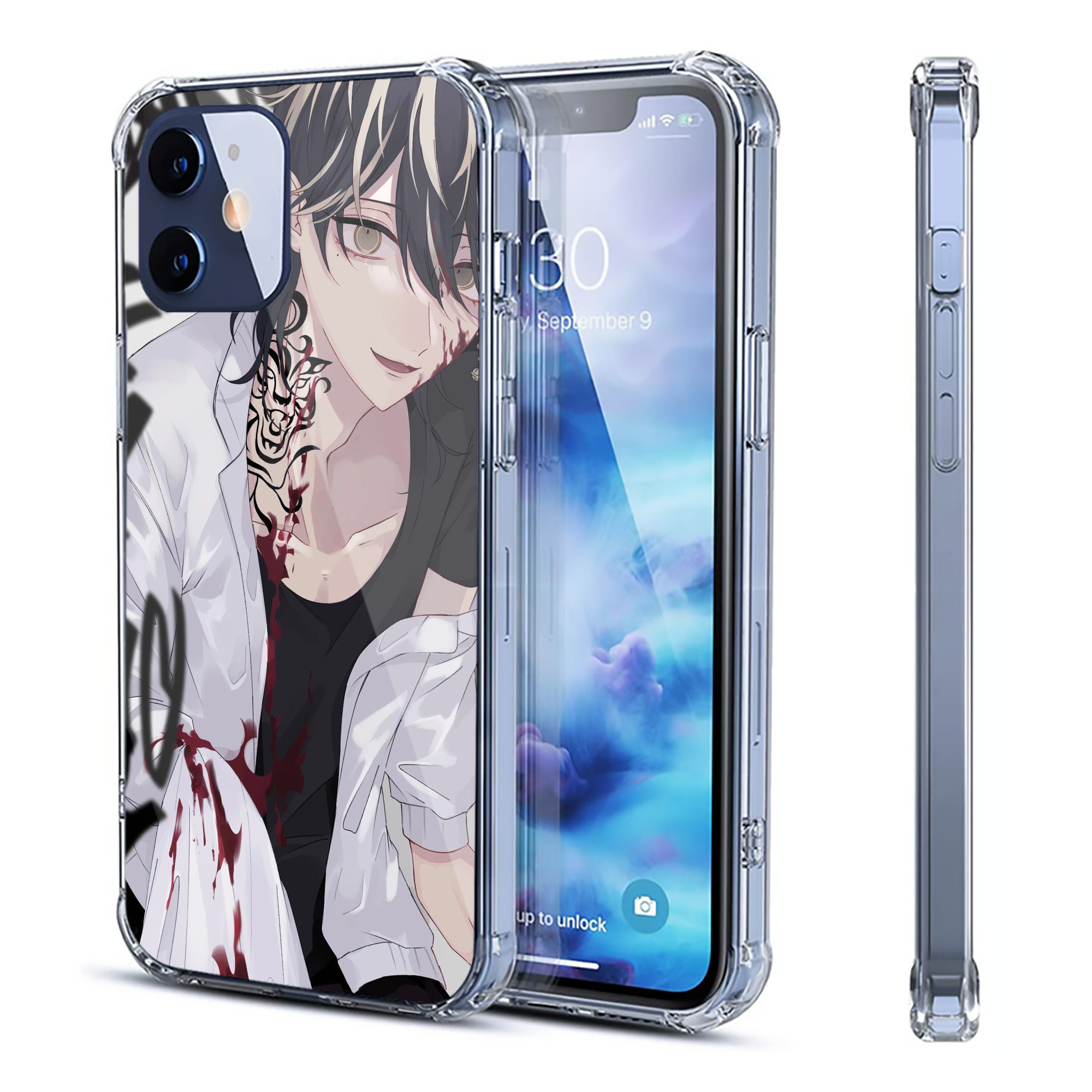 （画像用） 東京リベンジャーズ Tokyo Revengers 【iPhone 12シリーズ対応】透明スマホケース（クリアソフトケース）